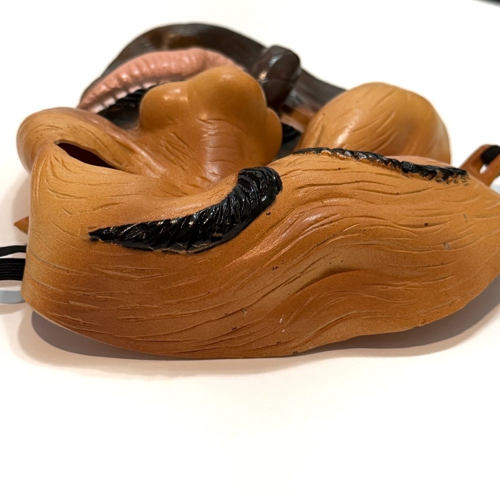 Vtg Fun World Rubber Gangster Mask Halloween Bruised Face Cigar Realistic Prop - Picture 6 of 6